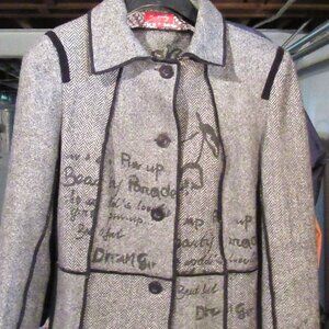Design Maison Derhy, Paris, Wool Jacket, Ladies Medium